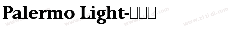 Palermo Light字体转换